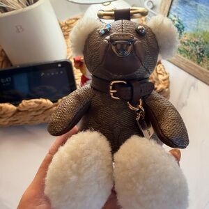 Coach bear bag charm